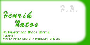 henrik matos business card